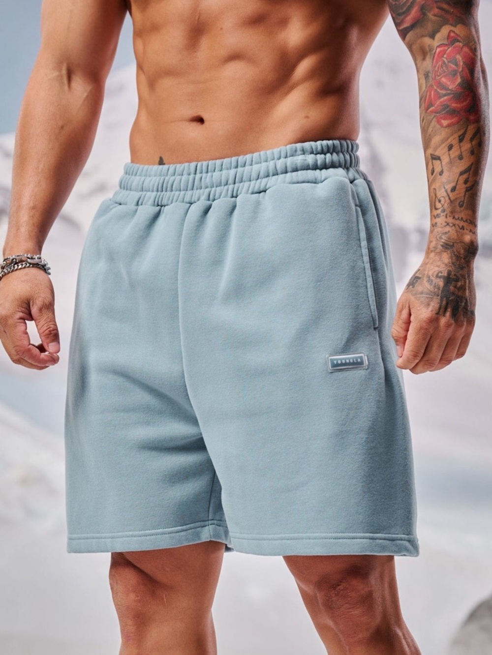 YOUNGLA COMFY COLLECTION - SHORTS SKY BLUE